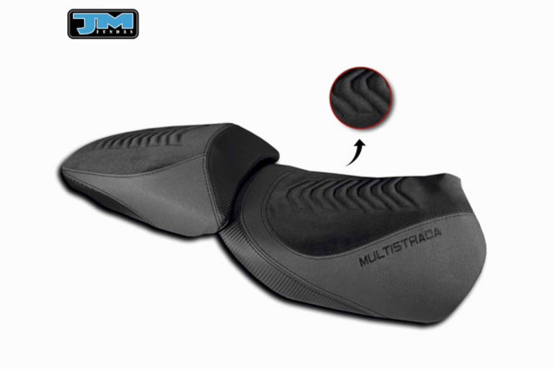 JM-FUNDAS incorpora el asiento calefactable para Ducati Multistrada V4 en versiones personalizables